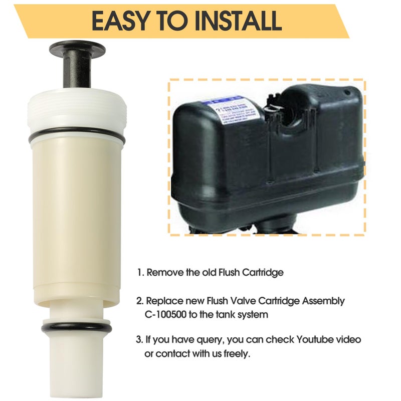 Saiyugty Upgraded C-100500-K C-100500-Kit Flush Valve Cartridge Assembly Kit For M-101526-F3 503 504 Series Duct Valve  1 Pack - Image 4