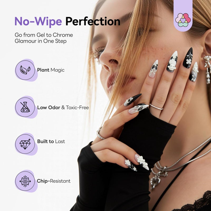 SAVILAND 3D Silicone Nail Art Molds: 5PCS Quick & Easy 3D Silicone Nail Molds with Flower Shell Letter Mold Reusable Clear Modeling Templates Tools for Fast Sculpting Design Home DIY Salon Manicure - Image 4