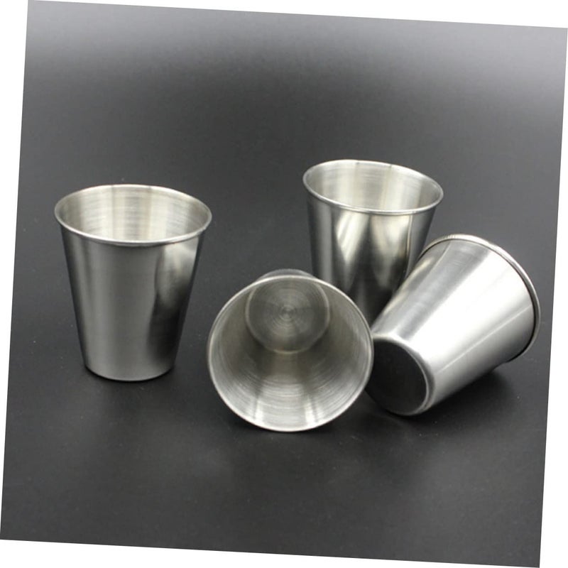 6 Piece Stainless Steel Wine Glasses Drinking Cups Set Portable Liquor Glasses For Home Bar Use Perfect Gift - Image 4