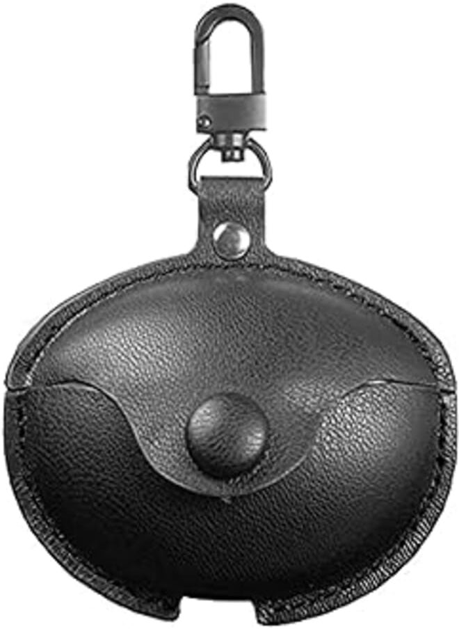 Beauenty - Leather Case For Huawei Freebuds 4i, Wireless Earphone earbuds Protective Cover with Hook (black) - Image 1
