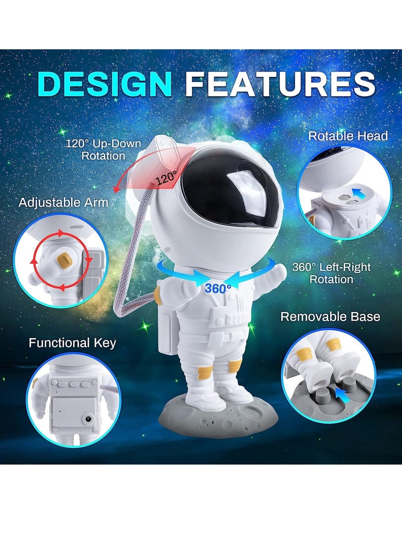 XiuWoo Star Projector Night Light,with Timer,Remote Control and 360°Adjustable Design,Nebula Starry Galaxy Ceiling Projector for Baby Kids Adults Bedroom - Image 4