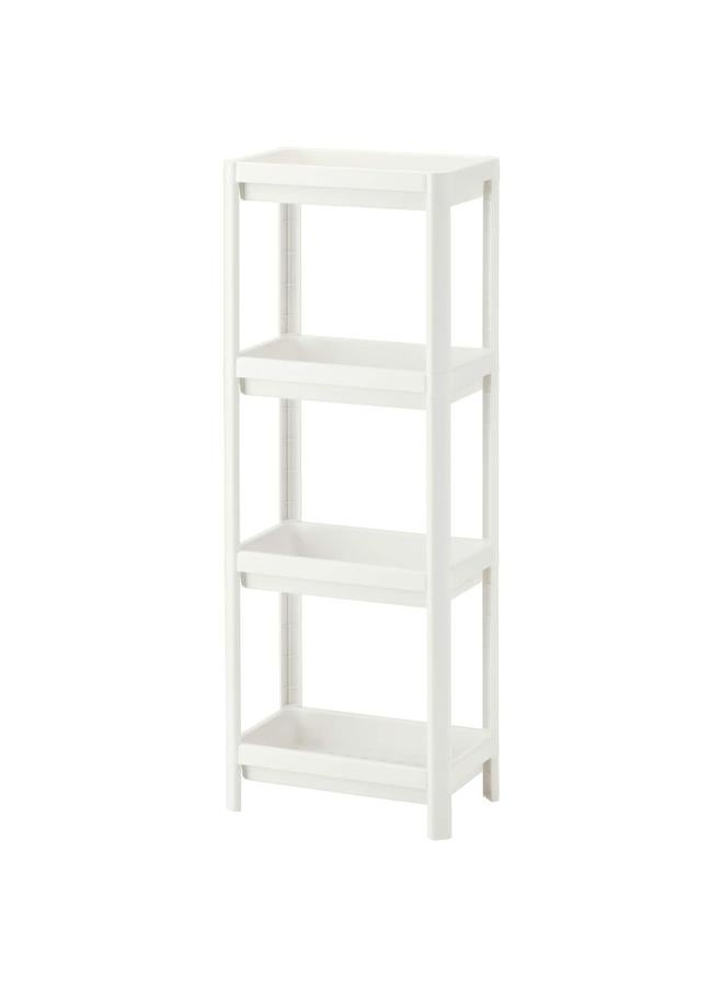 Shelf unit, white, 37x23x101 cm  - Image 1