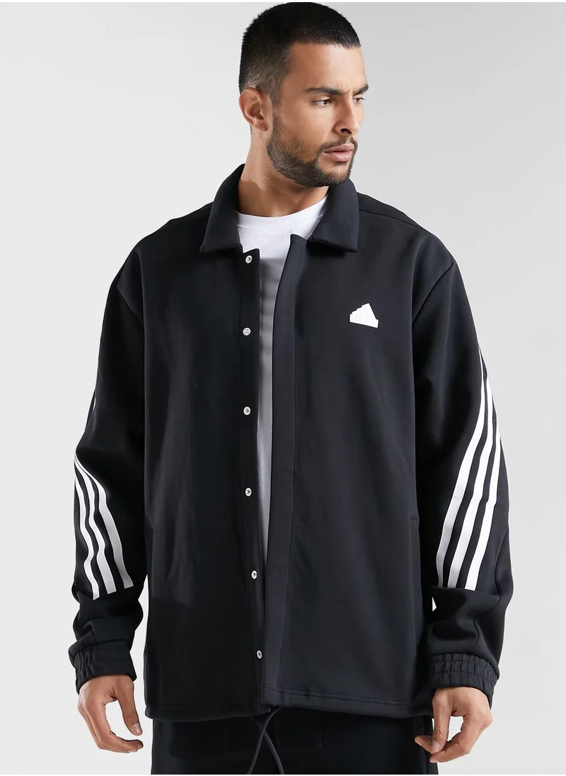 Adidas 3 Stripe Future Icons Coaches Jacket