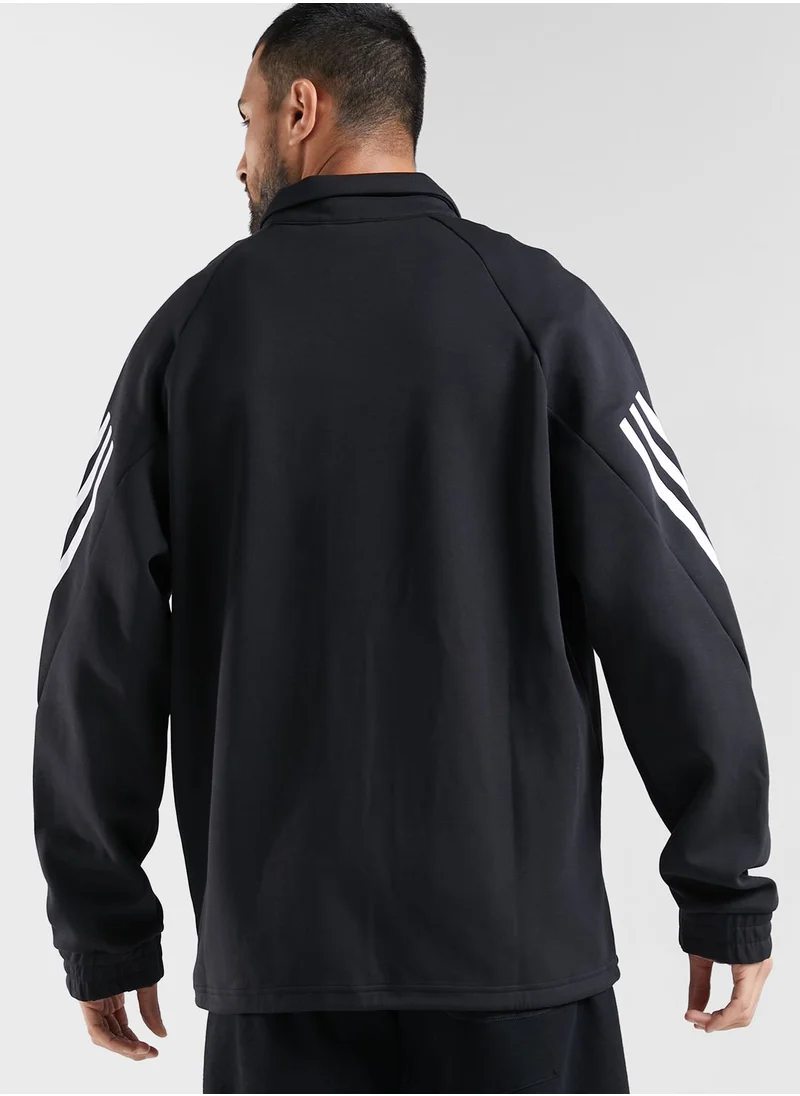 Adidas 3 Stripe Future Icons Coaches Jacket