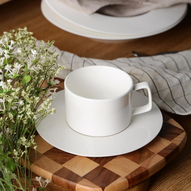 Stone Lain Sylvie 20 Pieces Bone China Dinnerware Set White - Image 5