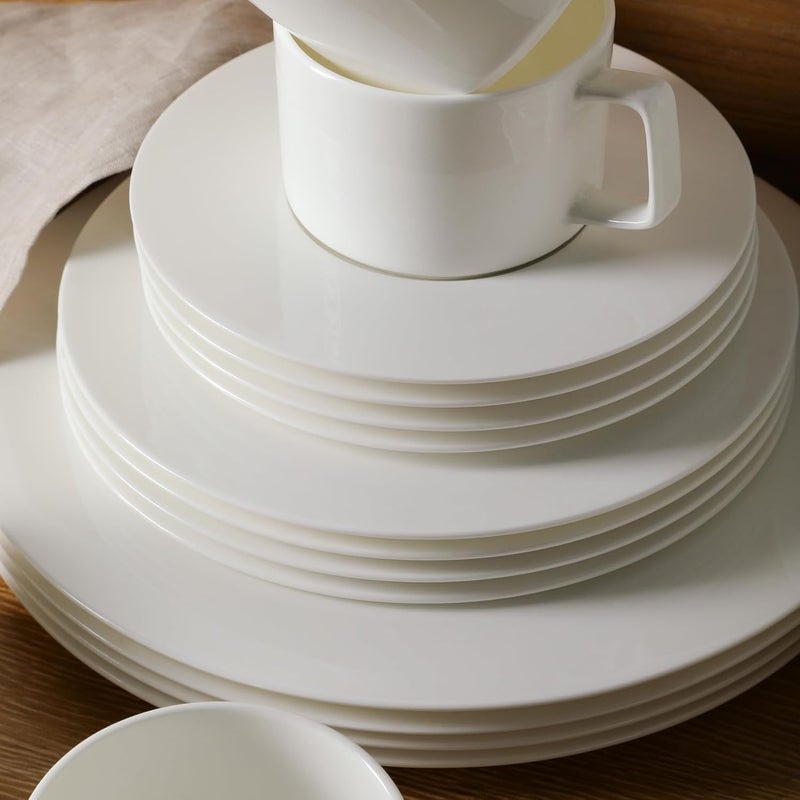 Stone Lain Sylvie 20 Pieces Bone China Dinnerware Set White - Image 4