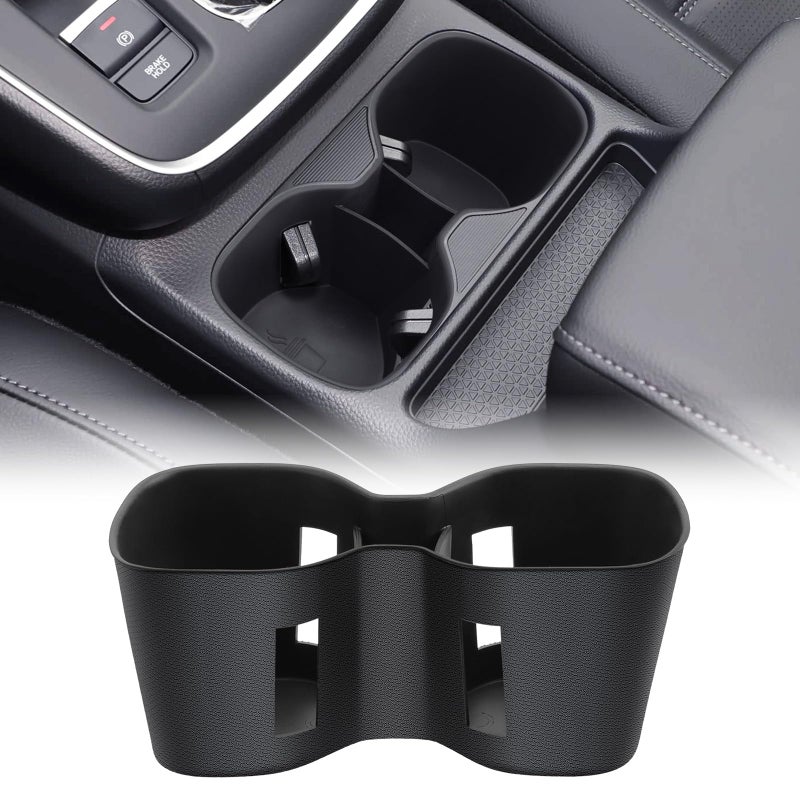 Drytuns Cup Holder Insert for Honda CRV 2023 2024 2025 2026 Center Console Cup Holder Protector for 2325 CRV LX EX EXL Sport Hybrid SportL Hybrid Sport Touring Hybrid TPE Black - Image 3