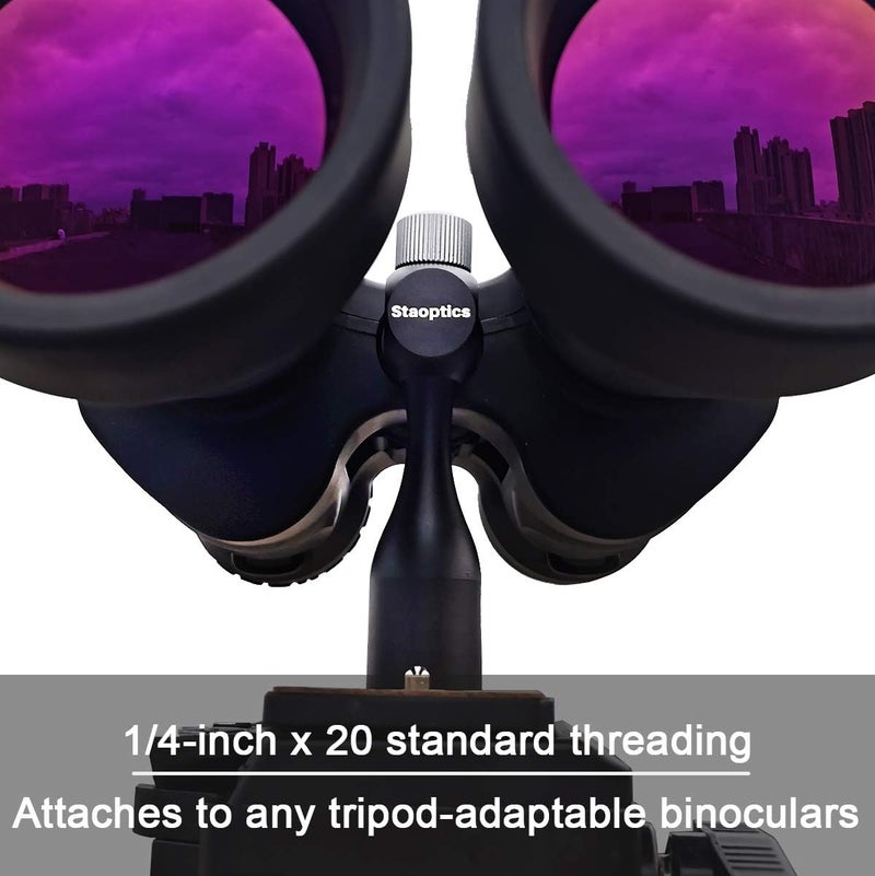 Staoptics Binocular Tripod Adapter Quick Release 1/4-20Inch Threading Detachable Mount for 8x32 8x36 8x40 8x42 10x50 12x60 15x60 15x70 20x80 25x70 Binoculars etc Model - Image 3
