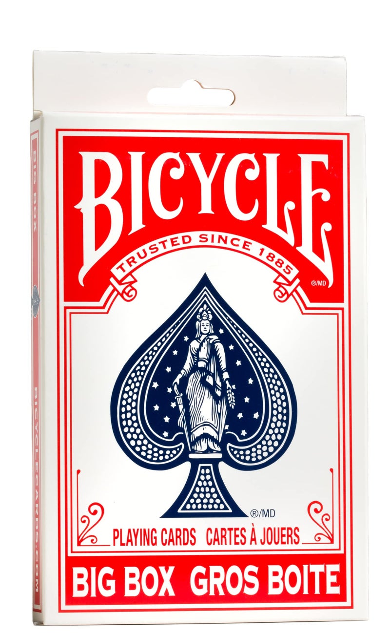 Bicycle Big Box Playing Cards - Red - Image 1