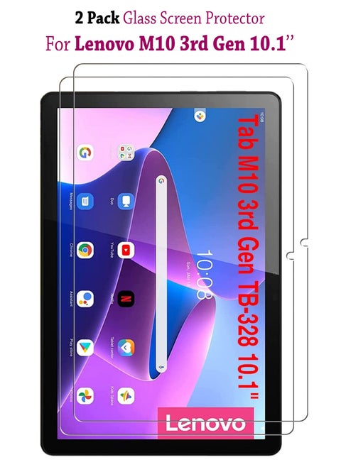2 Pack Tempered Glass Screen Protector for Lenovo Tab M10 3rd Generation 10.1 inch