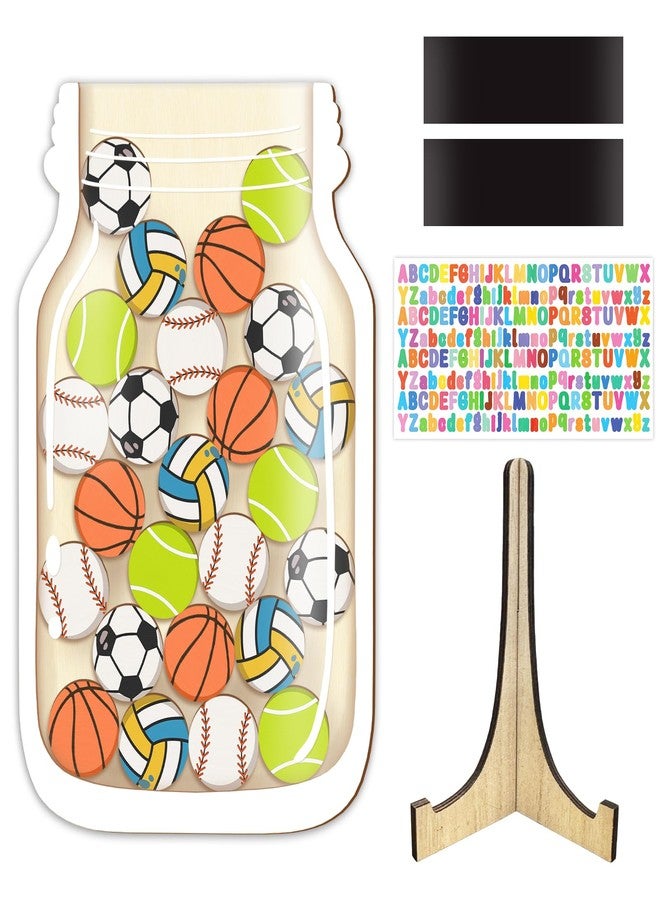 Glodecart 1 Set Magnetic Reward Jar for Kid Behavior Classroom, Personalized Sports Baseball Reward Jar Magnetic for Student Awards Home, Positive Behavior Training Tool for Potty Training Chore Chart - Image 1