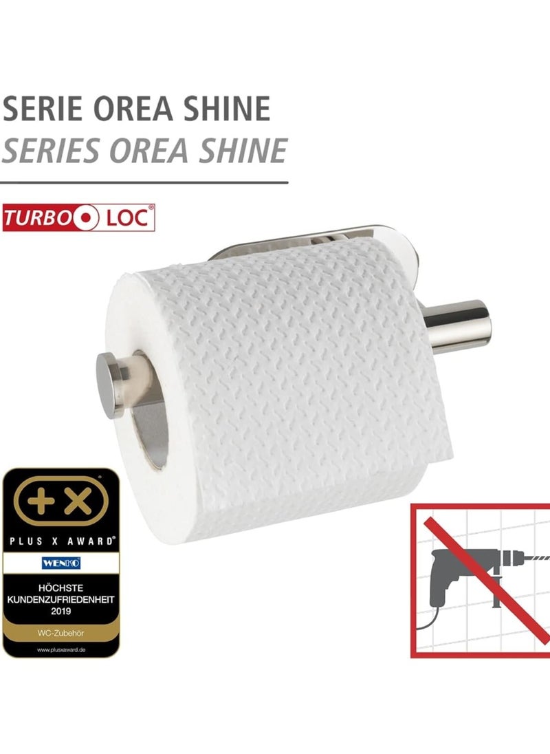 Wenko Turbo-Loc Toilet Paper Holder Orea Shine, Solid without Drilling, Stainless Steel Quality, Glossy - pzsku/Z8FEF3B5F10218136CFB5Z/45/_/1702705850/85f8969f-106f-4bbd-bfda-adf2ca44b70a