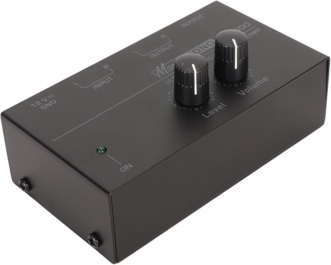 Ultra Low Noise Phono Preamp with Volume Control for LP Record Player US Plug - Image 1