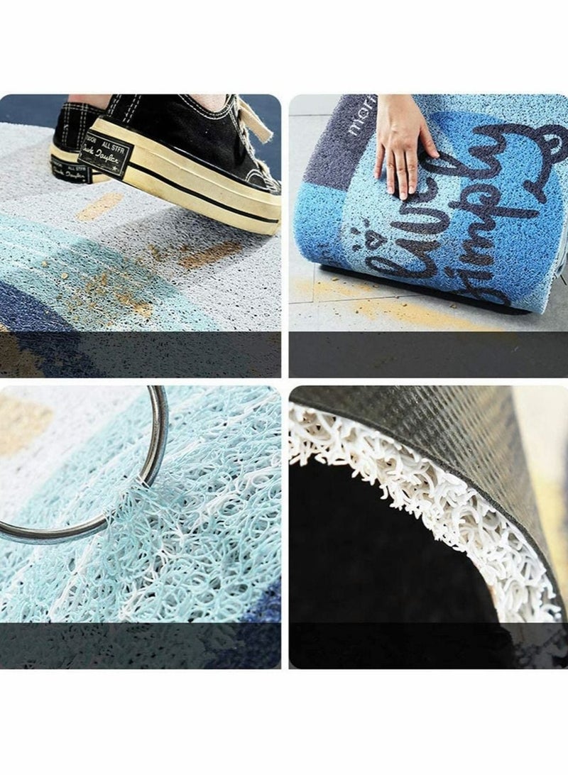 Captaintech Semicircle Door Mat, Creative Half Round Area Rug Anti Slip Door Mat, Welcome Doormat for Front Door Inside Outside Entry, Outdoor Floor Mat Home Decor, Non-Woven Fabric for Home Patio (40X80cm) - Image 3