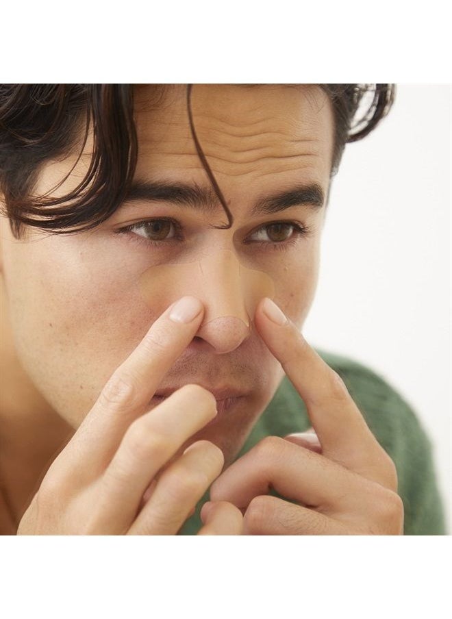 PEACE OUT - Skincare Pores. Hydrocolloid Pore-Refining Nose and Face Strips with Vitamin A to Shrink Enlarged Pores and Remove Excess Oil (4 pore and 4 nose strips) - Image 1