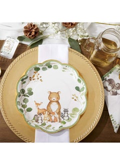 Kate Aspen Kate Aspen Woodland Baby Shower, 9 Inch, 9 in. Decorative Premium Paper Plates (Set of 16)  - Image 5