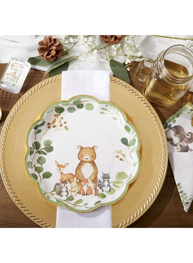 Kate Aspen Woodland Baby Shower, 9 Inch, 9 in. Decorative Premium Paper Plates (Set of 16) - Image 5