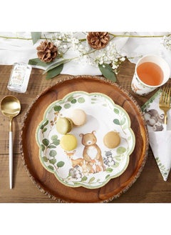 Kate Aspen Kate Aspen Woodland Baby Shower, 9 Inch, 9 in. Decorative Premium Paper Plates (Set of 16)  - Image 4