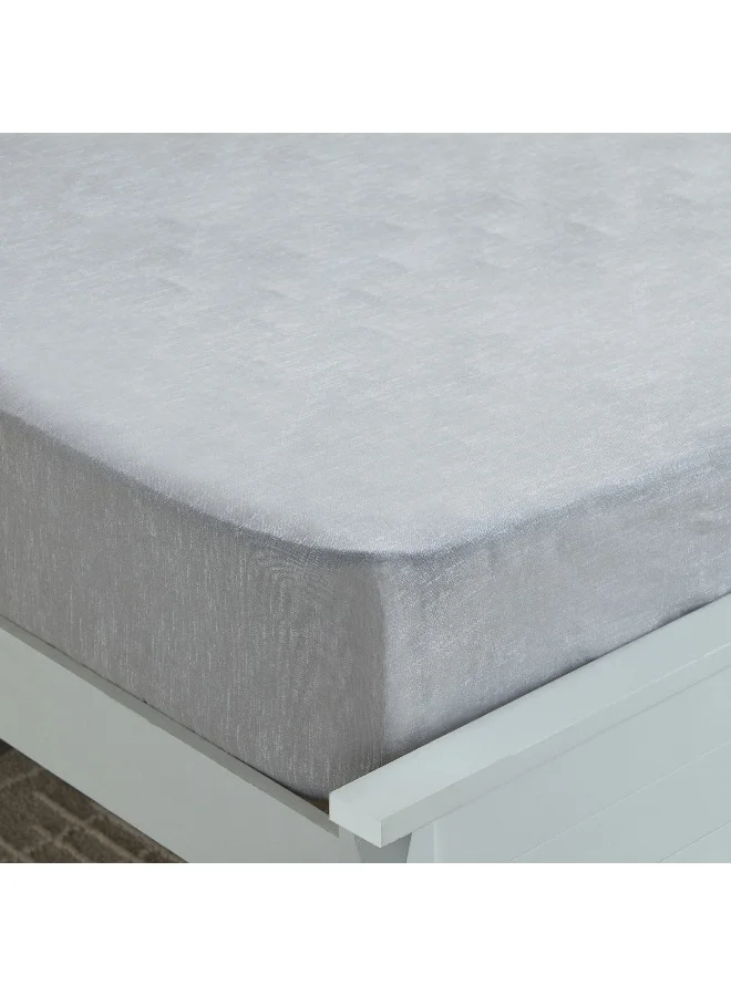 Home Box Madison Luton Cotton Printed Queen Fitted Sheet - 150x200+30 cm