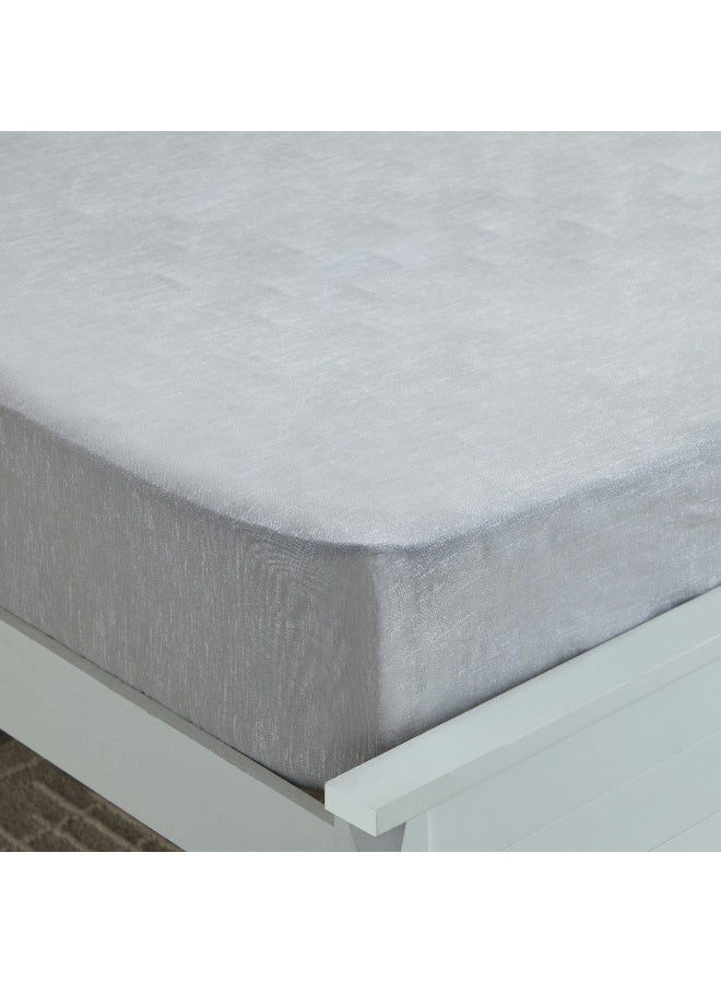 Home Box Madison Luton Cotton Printed Queen Fitted Sheet - 150x200+30 cm - Image 1