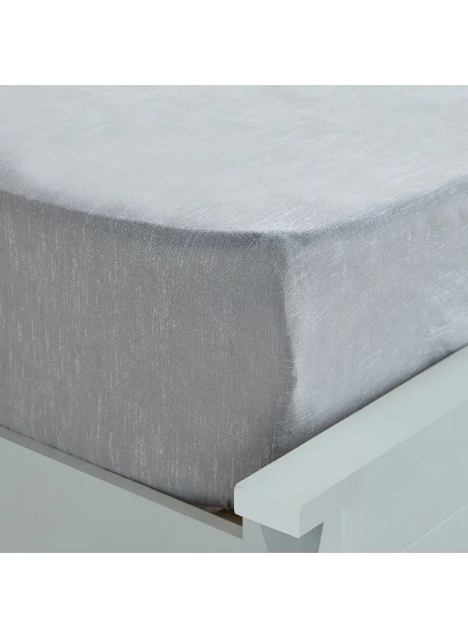 Home Box Madison Luton Cotton Printed Queen Fitted Sheet - 150x200+30 cm