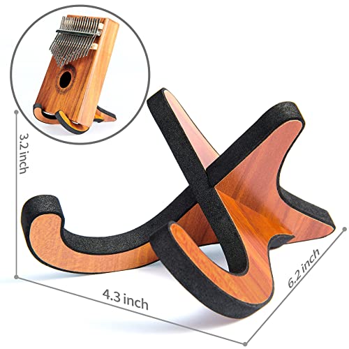ARLX Kalimba Stand Wood Thumb Piano Display Stand (Mahogany color) - Image 3