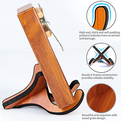 ARLX Kalimba Stand Wood Thumb Piano Display Stand (Mahogany color) - Image 4