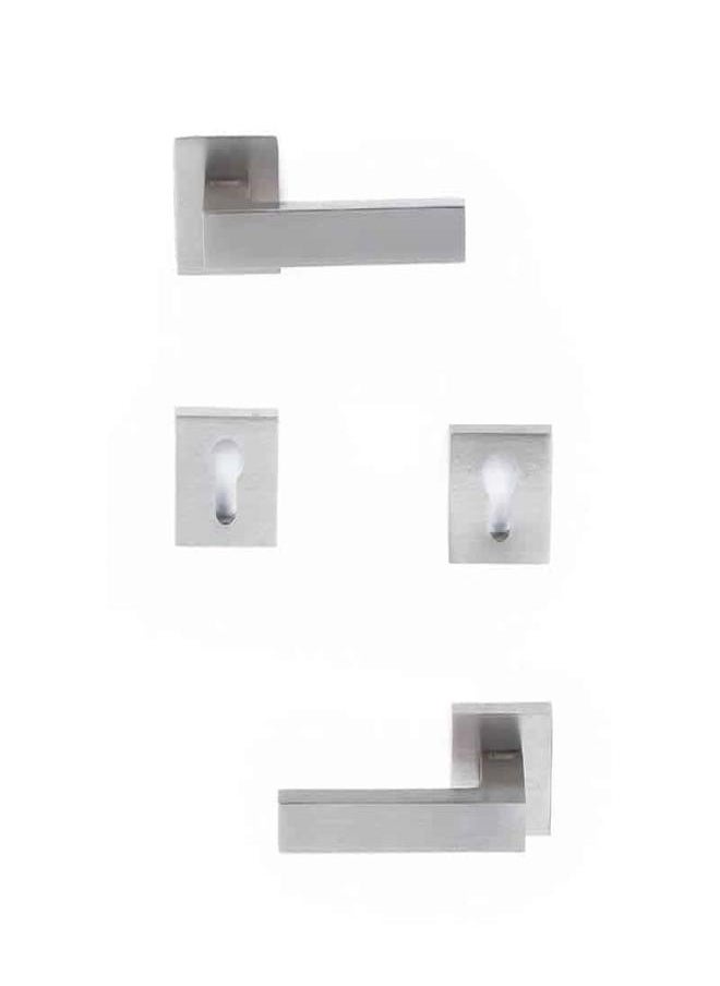 AHRAM Rosette Door Handle Set York – Nicle matt – FH2141R02CN201  - Image 2