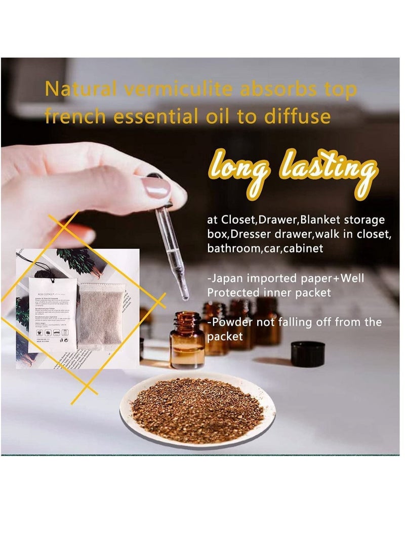 Captaintech Lily Sachet 1Box 12Pcs Lily Dried Flower Bag Scent Sachet Drawer Freshener Jasmine Closet Air Freshener Scented Drawer Deodorizer Freshener for Drawers Closet Home Car Fragrance Product - Image 2