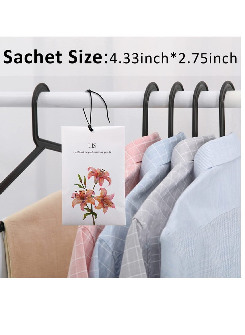 Captaintech Lily Sachet 1Box 12Pcs Lily Dried Flower Bag Scent Sachet Drawer Freshener Jasmine Closet Air Freshener Scented Drawer Deodorizer Freshener for Drawers Closet Home Car Fragrance Product - Image 3