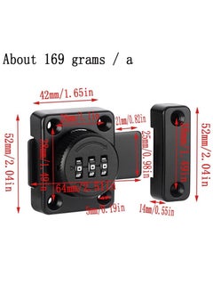 Y&D Mechanical Password Lock Mechanism Rotary Room Door Combination Office File Cabinet Sliding Buckle Surface Mounted Old Style  - Image 5