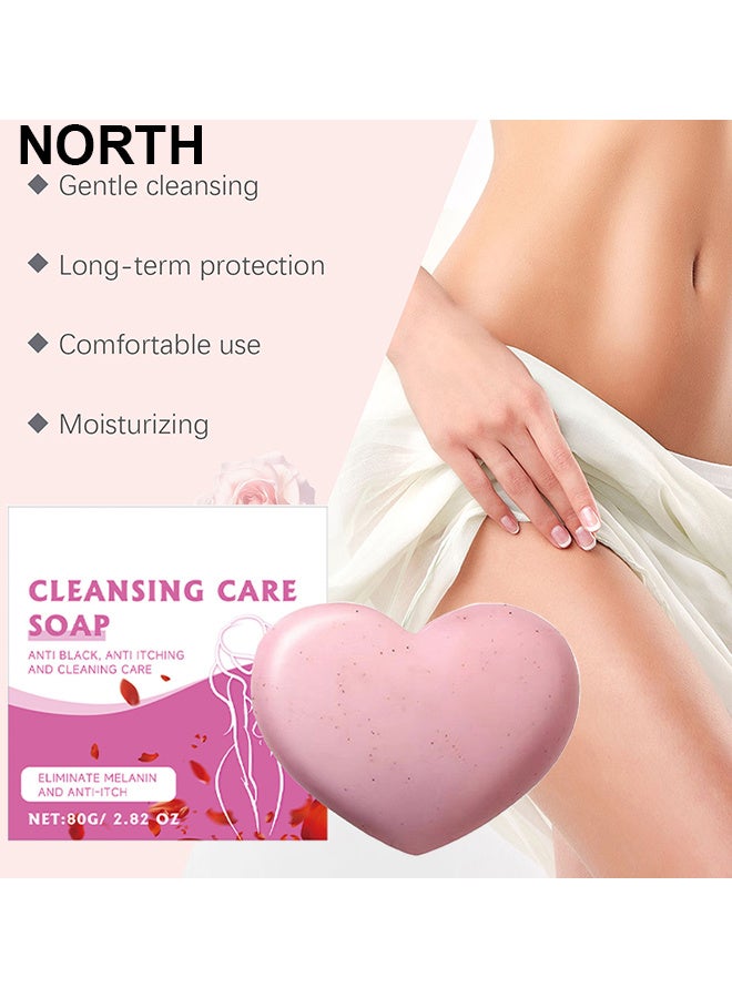 NORTH Cleansing Care Soap, Pore Exfoliating, Softening Skin, Anti-Blemishes, Exfoliating, Desalting Acne Mark Moisturizing Skin Cleansing Soap Shower Soap - Image 2