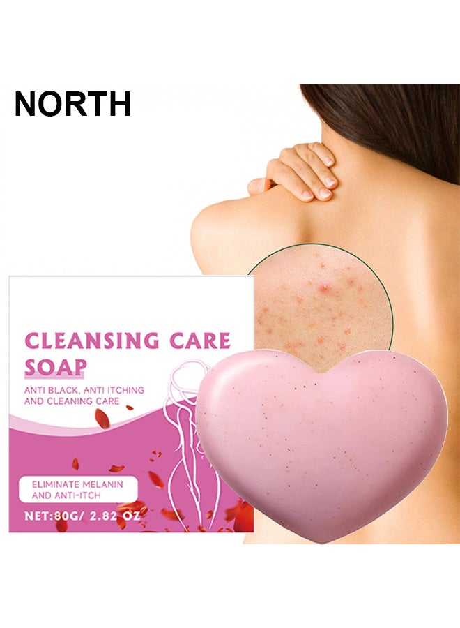 NORTH Cleansing Care Soap, Pore Exfoliating, Softening Skin, Anti-Blemishes, Exfoliating, Desalting Acne Mark Moisturizing Skin Cleansing Soap Shower Soap - Image 1