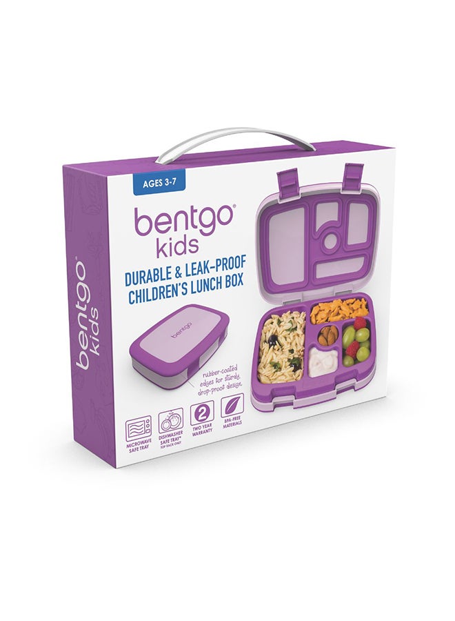 Bentgo Kids Leak-Proof 5-Compartment Bento Lunch Box - Purple