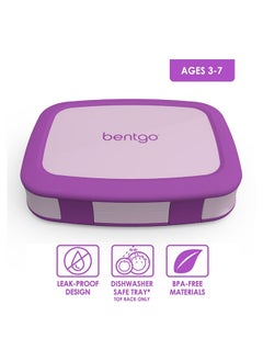 Bentgo Kids Leak Proof, 5 - Compartment Bento - Style Kids Lunch Boxideal Portion Sizes For Ages 3 To 7, Bpa - Free, Dishwasher Safe , Food - Safe Materials (Purple)  - Image 5
