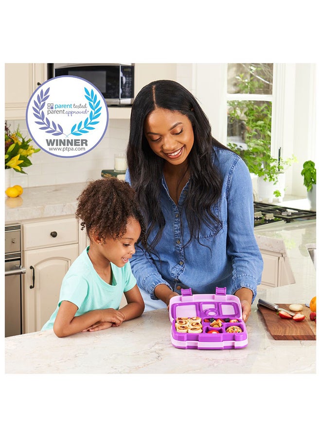 Bentgo Kids Leak-Proof 5-Compartment Bento Lunch Box - Purple