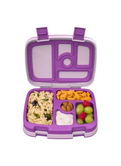 Bentgo Kids Leak Proof, 5 - Compartment Bento - Style Kids Lunch Boxideal Portion Sizes For Ages 3 To 7, Bpa - Free, Dishwasher Safe , Food - Safe Materials (Purple)  - Image 1
