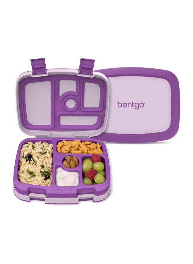 Bentgo Kids Leak-Proof 5-Compartment Bento Lunch Box - Purple