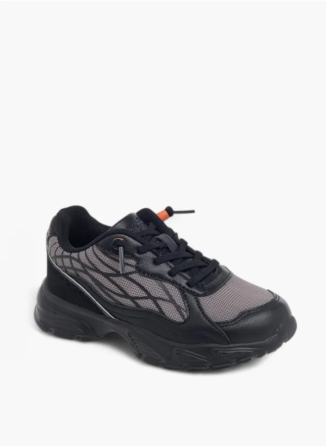 سيد دوتشيني Boys Textured Sneakers With Lace-Up Closure