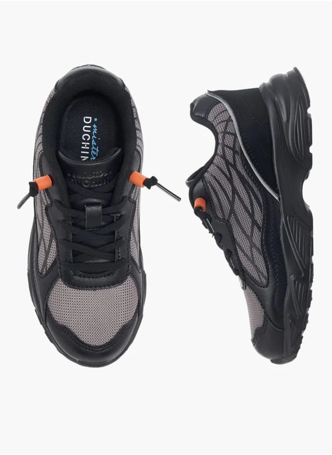 سيد دوتشيني Boys Textured Sneakers With Lace-Up Closure