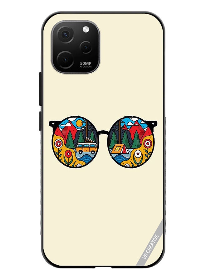 VR CREATIVE Protective Case Cover For Huawei Nova Y61 Glass Design Multicolour - Image 1