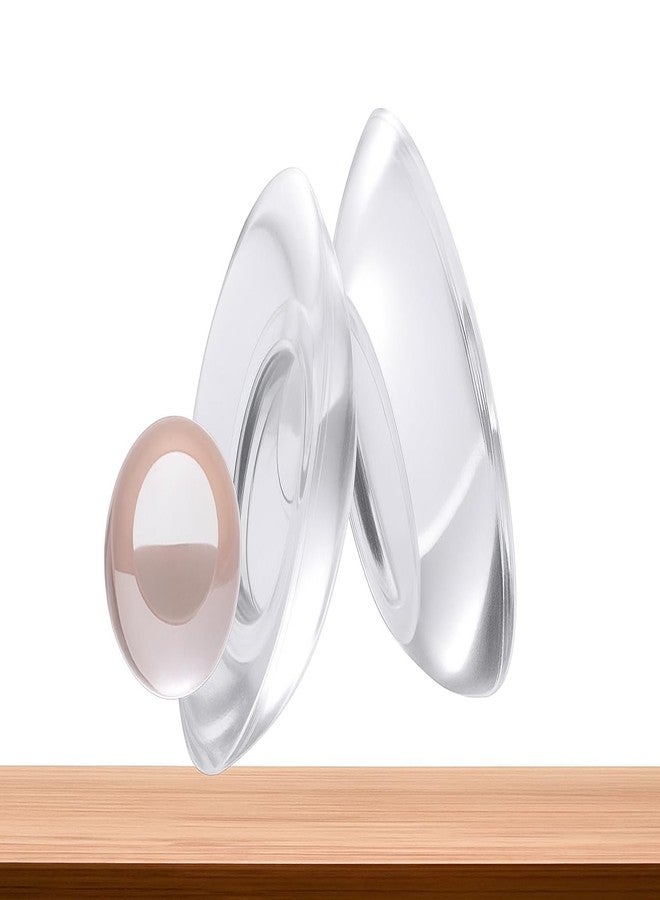 آي كير واقيات الجدران من آي كير - وسادات حماية جدارية ذاتية اللصق من السيليكون الممتاز، مصدات مقابض الأبواب الممتصة للصدمات، تحمي الجدران والأثاث من التلف، شفافة (عبوة من 6 قطع) - Image 1