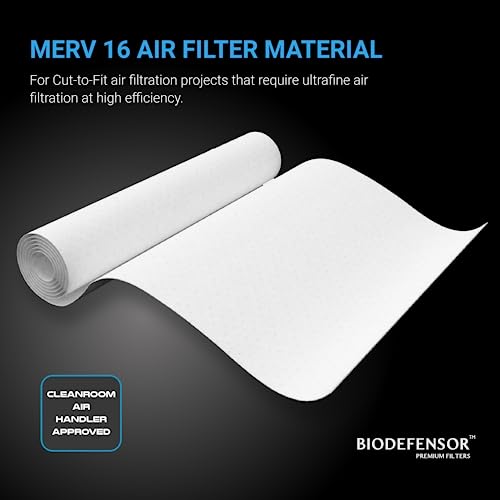 Biodefensor MERV 16 Air Filter Material Roll - Made in USA - DIY Filtration Projects - Image 2