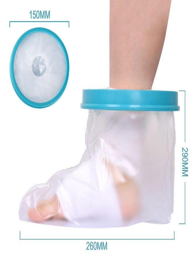 WNHTFAC Waterproof Cast Cover for Foot Kids, Ankle Cast Protector for Shower Bath Swim, Reusable Sealed Watertight Cast Bag Ankle Cast Covers Protector Cast Sleeve Shower Bag for Broken Wound Foot Ankle - Image 3