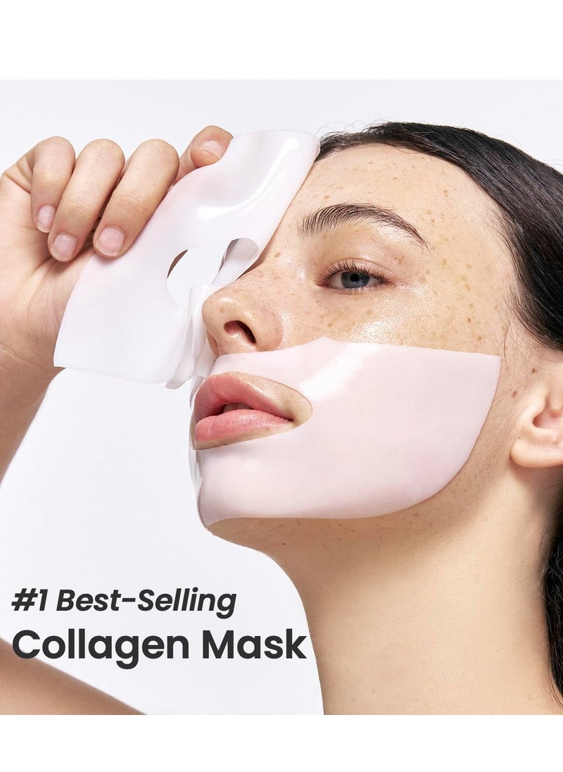 Bio-Collagen Real Deep Mask, Hydrating Overnight Mask, Pore Minimizing, Elasticity Improvement, 34g x4ea