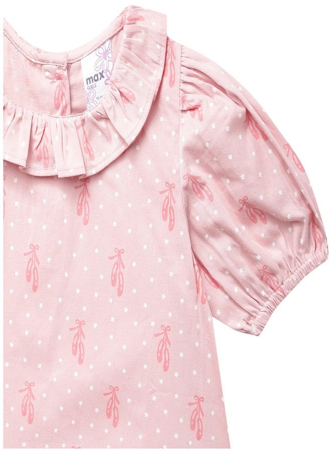 ماكس تيشيرت ماكس للبنات الصغيرات (S22ALB13PEACH مشمشي_خوخي 12-18 شهرًا) - Image 2