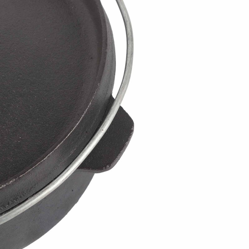 Pre Seasoned Cast Iron Dutch Oven with Lid for Outdoor Camping BBQ and Picnic - Image 3