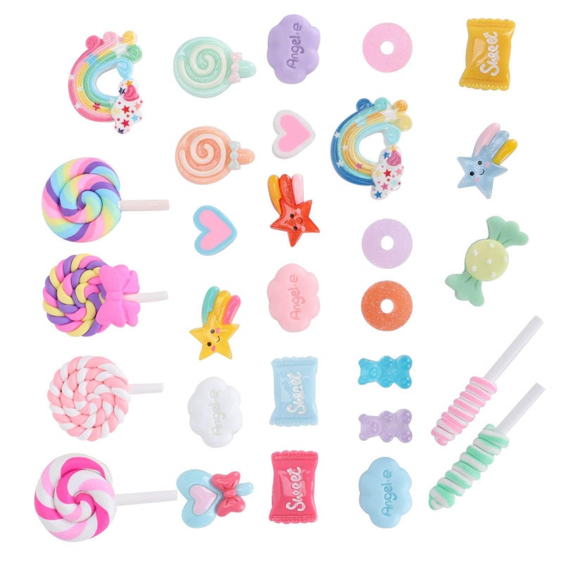 29Pcs Simulation Candy Set For DIY Crafts Kids Play Food And Phone Decor - Image 5