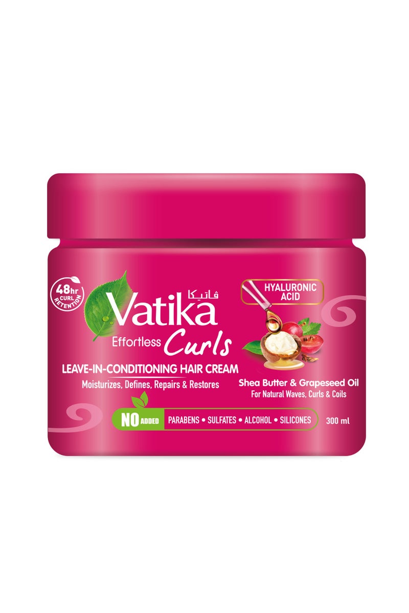 Vatika Naturals Curls Leave-In-Conditioning Cream 300ml - Image 1