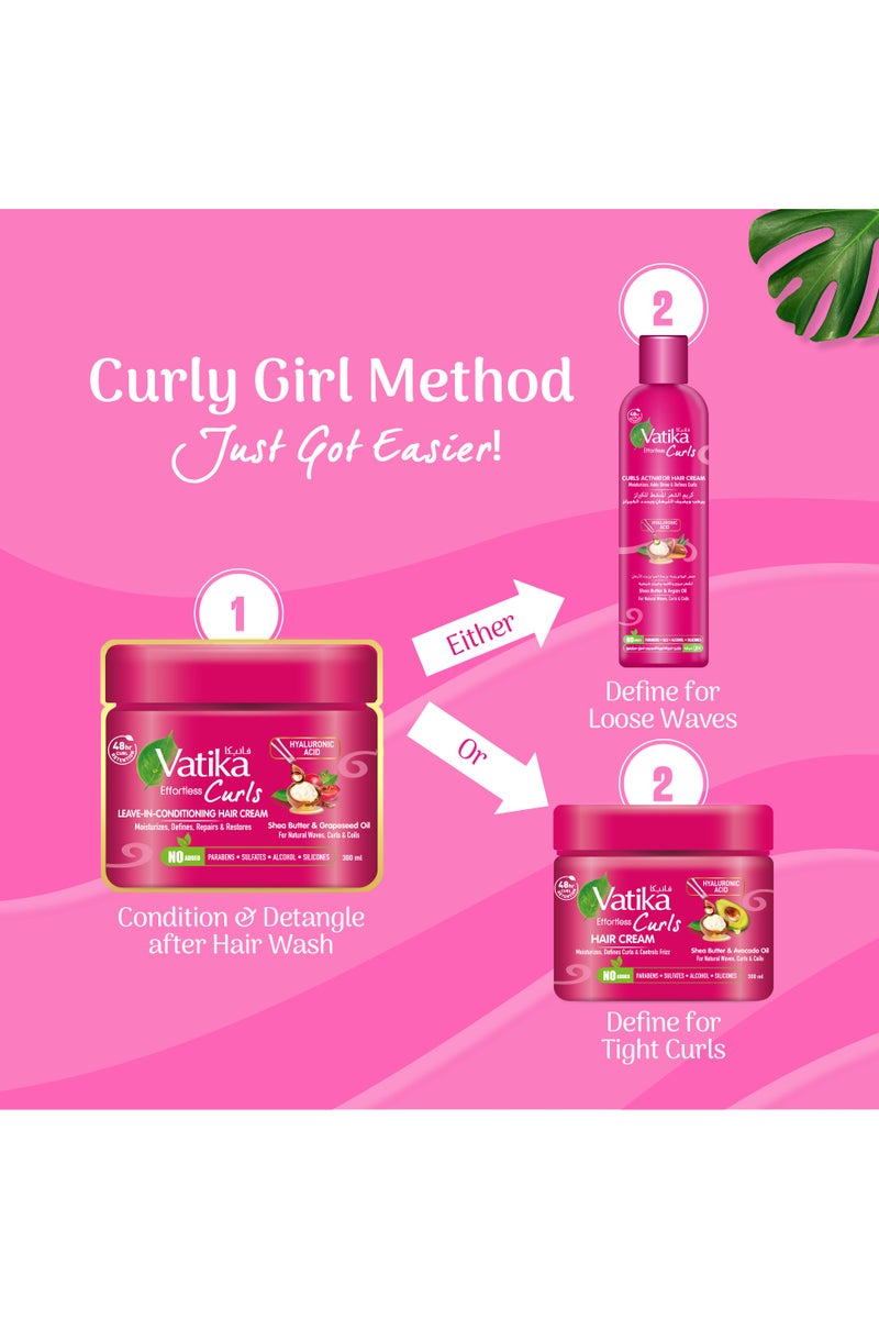 Vatika Naturals Curls Leave-In-Conditioning Cream 300ml - Image 3